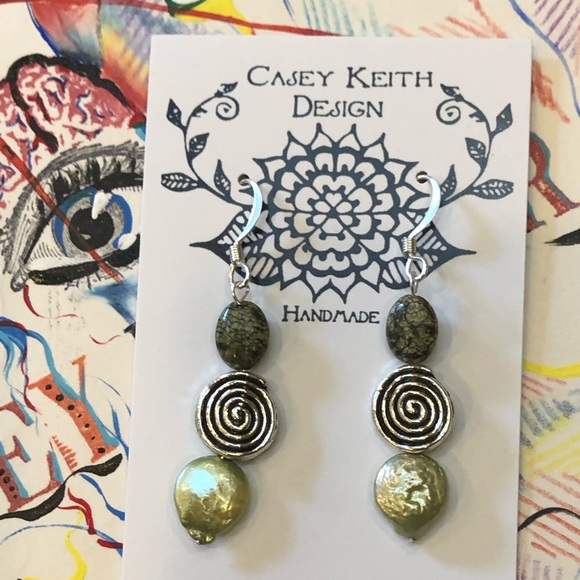 Serpentine Spiral Earrings - Picture 7 of 8